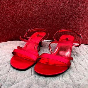 Mossimo Red Strappy Dress Heels